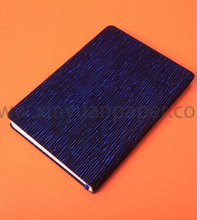 蓝色木纹PU笔记本